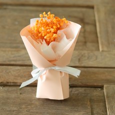 ScentBasket 納骨塔迷你永生花束, 滿天星 橘色