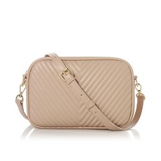 MCLANEE 女款皮革斜背包, Pink Beige