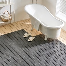 ALTTEURI 浴室防滑墊 50 x 50 x 3.5 cm, 黑色, 6個