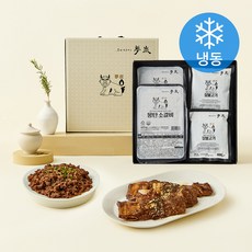 몽탄 소갈비 400g x 2개입 + 짚불고기180g x 4개입 세트 (냉동), 1세트