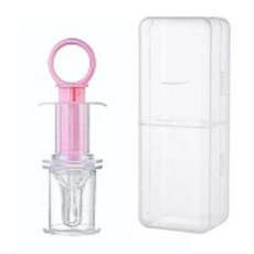 寵物餵藥器+收納盒, 淺粉色, 1組