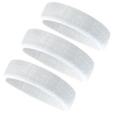 Hey Joy 運動髮帶 3入, 白色