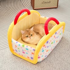 파스텔펫 반려동물 핸들 하우스, 도트, 1개