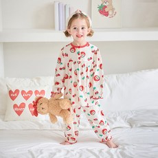 mollimelli friends 女童用Sweet Berry Berry睡衣上下套裝
