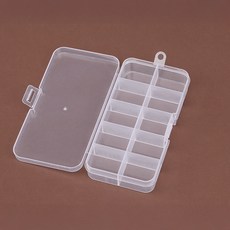 아트조이 칸칸이 다용도 케이스 10칸, 투명, 1개