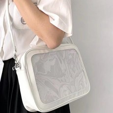 HARAROI PU透明窗側背輔助包