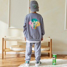 vavkids 童款Why Not英文字母印花長袖上衣+長褲組