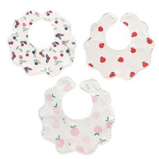 Hararoi 兒童用水果圍兜巾3件組