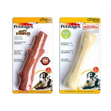 Petstages 小狗玩具燒烤木棍L +芝士L, 混色, 1套