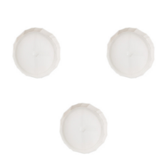 圓拳 北歐風格 花盆底盤 3入, 米色, 3個