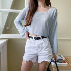 린다샵 여성용 모디부 원오프 시스루 긴팔 니트 NT3792K26