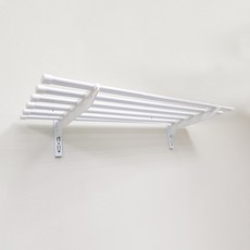 HardWell 多功能橢圓形鋼條置物架 1層, 白色的