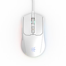 MICRONICS RGB 遊戲鼠標 MANIC MG530, 白色的, 狂躁 MG530