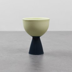 달소금 도자기 손잡이 사케 장구술잔, 더블라임, 1개