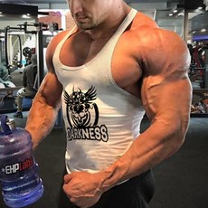 男款Darkness運動健身肌肉健身服無袖T恤