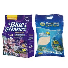 Blue Treasure SPS 海鹽 6.7kg + Sansa 5kg 1-2mm 套組, 1套, 11.7公斤