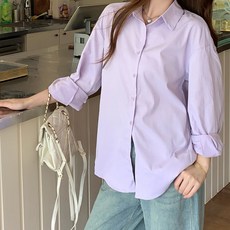 Paradiso 女款馬卡龍色系春季日常粉彩風經典襯衫