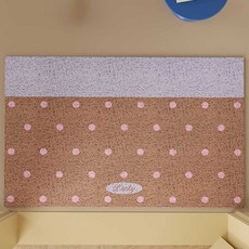 韓國 GNY 圓點線圈地墊 可水洗可裁剪玄關腳踏墊 40 x 60 cm, 棕色, 1個