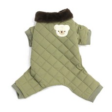 Blank Dog 寵物小熊連身鋪棉外套, 卡其色