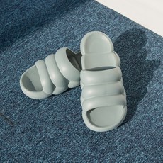 Healing Spot 馬卡龍色雲朵厚底室內拖鞋, 藍色, 1雙