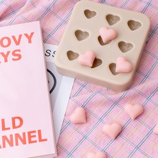 Bonbon Chocolat Mini Heart 9 球矽膠模具, 單色