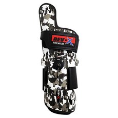 REV-X 羅德菲爾德 高級響尾蛇迷彩保齡球護腕 (右手), 黑色+灰色+卡其色+白色, 1個