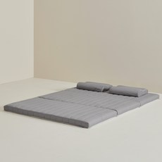 The KOY's 3段摺疊純棉絎縫乳膠記憶床墊套