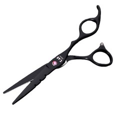 펫트롱 반려동물 미용 일반가위 16cm, 블랙, 1개