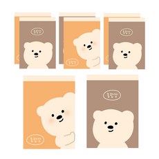 ARTMORE 小熊可撕式綜合筆記本 50張, 8個, 隨機出貨