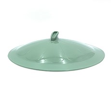 粉彩矽膠平底鍋蓋 深綠色, 29厘米, 1個