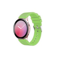 4YOU 條紋矽膠錶帶 22/46 mm, 黃綠色