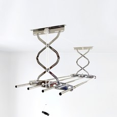 hardwell 不鏽鋼滑動式陽台天花板曬衣架, 銀色系