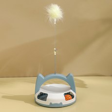 Doong Doong Pet 貓咪信號軌道球玩具, 藍色, 1個