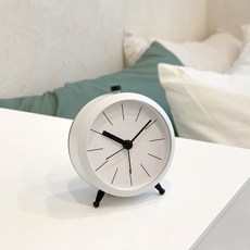 NASKAPI 膠囊靜音指針鬧鐘, 白色