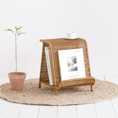 House Recipe PP藤製雜誌架A, 棕色