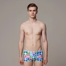 TORNADO SPORTS 男士短版四角中腰室內泳褲 PMS5014M