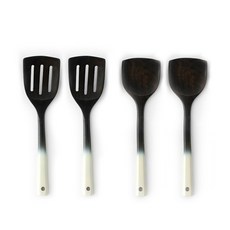 오체어스 그라데이션 우드 조리도구 석삼 2p + 에그 2p 세트, 혼합색상, 1개