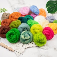 ARTJOY 羊毛氈植物製作DIY套組, 混合顏色, 1套