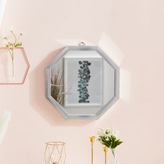 壁掛式八角型鏡子, 銀