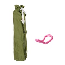 純色大容量瑜伽墊包+粉色瑜伽圈套組B07, 綠色