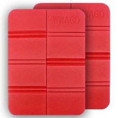 르블랑 초경량 휴대용 접이식 등산 방석 2p, 레드