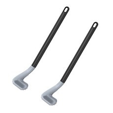 Ants 細緻縫隙彎曲浴室刷 2入, 黑色, 1個