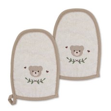 koongskoongs 竹纖維孩童沐浴手套, 01款, 2入