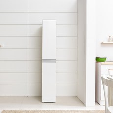 장인가구 쉐프 LPM 1800 주방틈새장 방문설치, 화이트