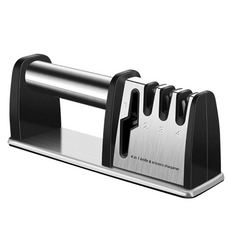 Sun&Dream 多功能四段式多功能剪刀磨刀器 + 收納盒套組, 1套, 混合色