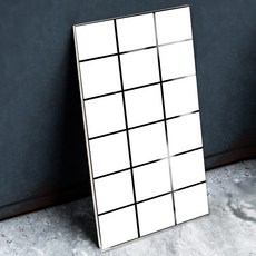 DEKOREA 高光澤大理石紋泡棉壁磚, 白色磁磚 (TG-88101), 30個