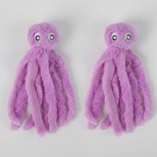데이소이 고양이 봉제 문어 귀여운 장난감 ONE SIZE, 2 퍼플, 2개