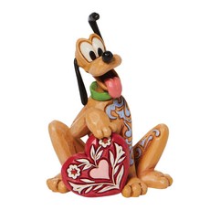 魔法城堡 迪士尼 抱著愛心的布魯托公仔 9cm, 1個