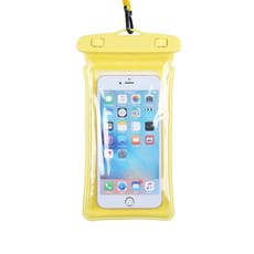 하이어리 물놀이용 스마트폰 방수팩, 옐로우, 1개
