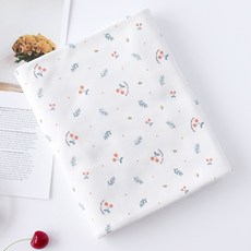 릴리패브릭 체리썸 40수 양면다이마루 부드러운 원단, 백아이보리